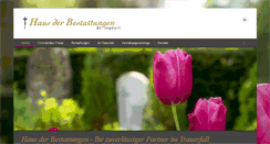 Desktop Screenshot of haus-der-bestattungen.com